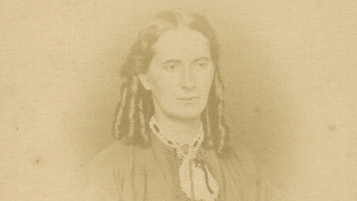 Historic portrait of Jane Clendon with her hair in ringlets